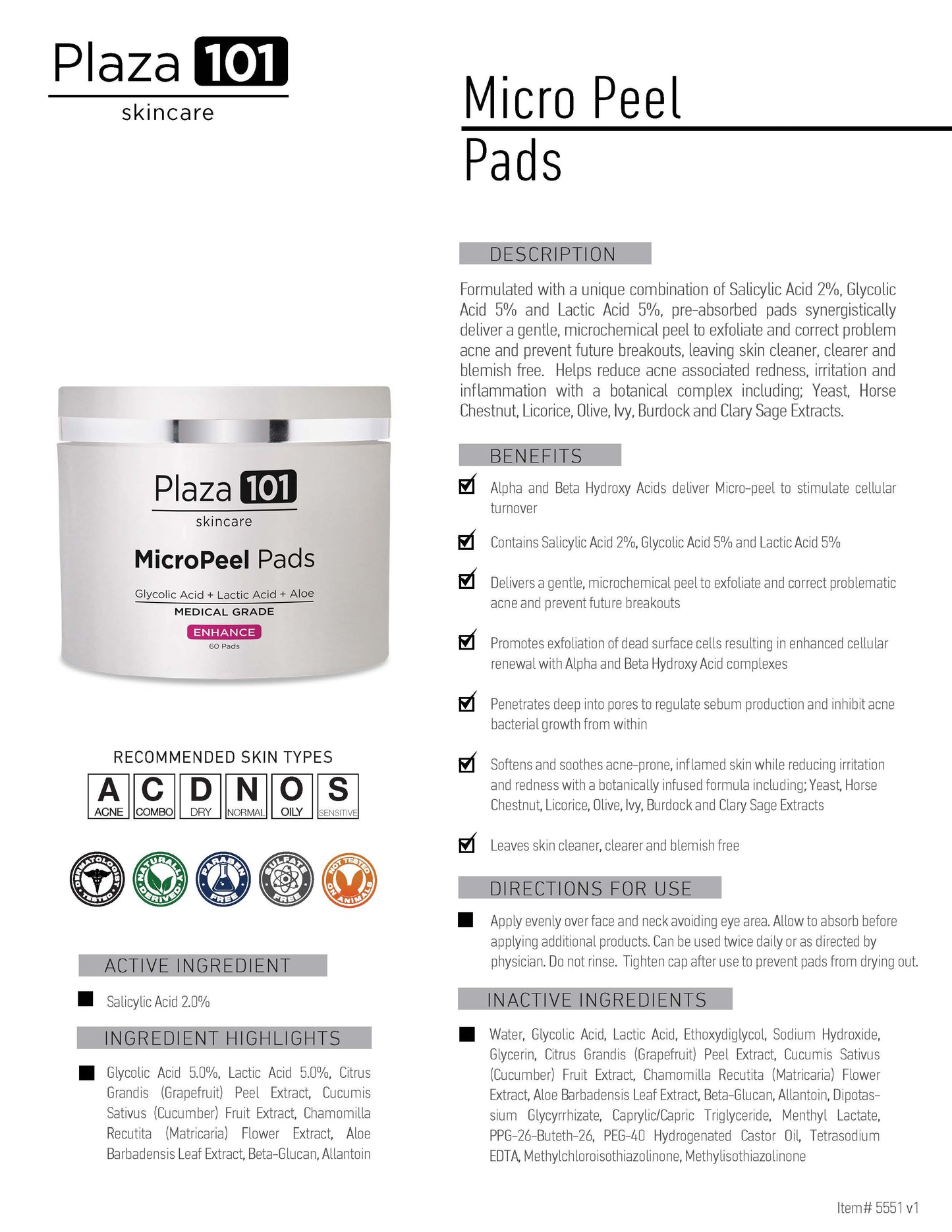 Micropeel Pads