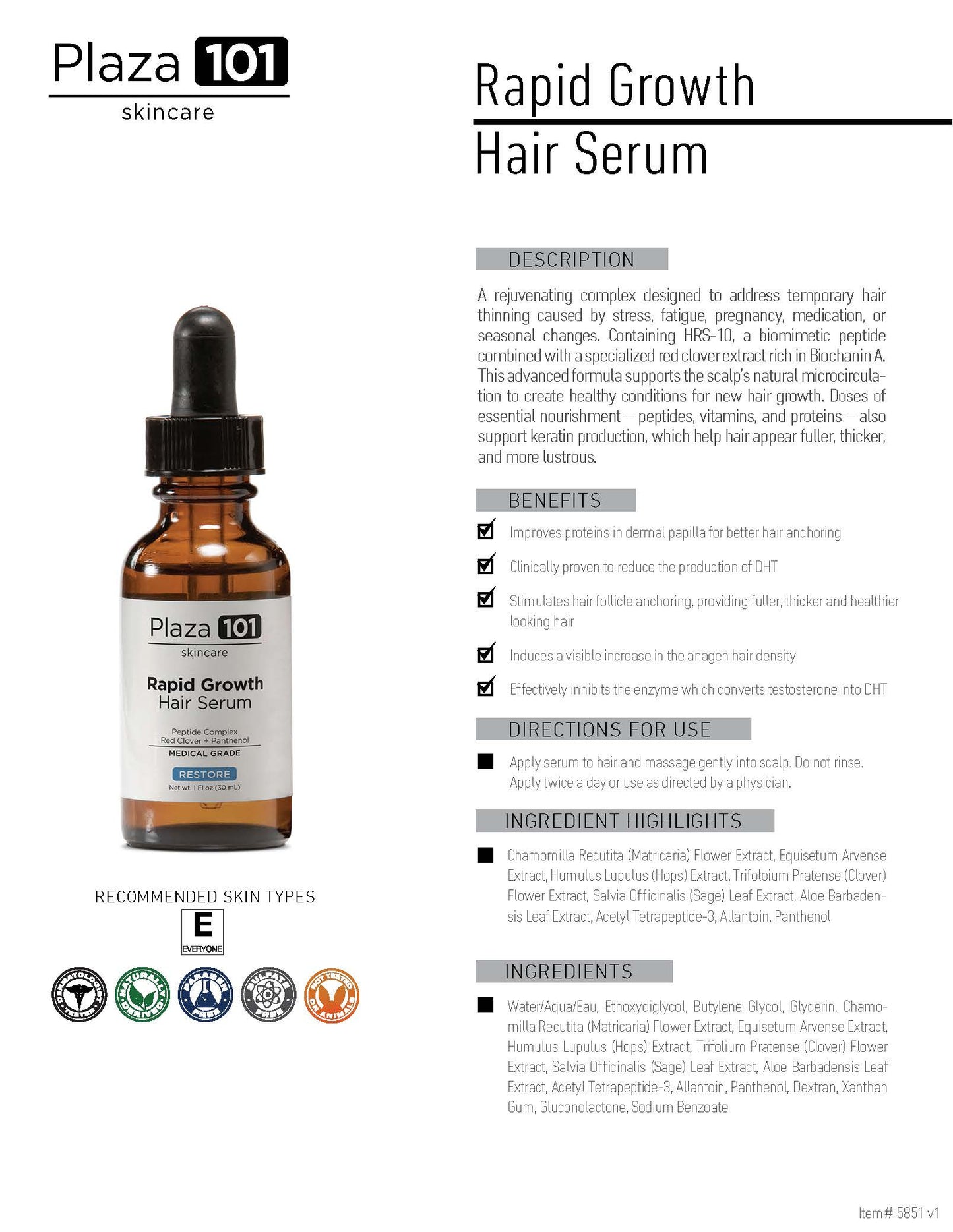 Rapid Growth Hair Serum